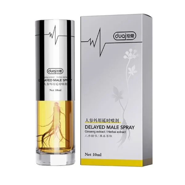 Male Sex Delay Spray Lasting Long 60 Minutes Penis Growth Enlargement Harder Anti Premature Ejaculation External Use for Adult