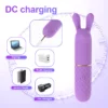 Fast Orgasm Mini Rabbit Bullet Vibrator for Women 10 Speed Clitoris Stimulator Rechargeable Masturbation Sex Toy for Adult Goods