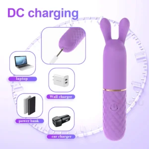 Fast Orgasm Mini Rabbit Bullet Vibrator for Women 10 Speed Clitoris Stimulator Rechargeable Masturbation Sex Toy for Adult Goods