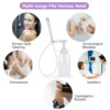 300/600ML Reusable Vagina Irrigator Syringe Anal Cleaner Enemator Vaginal Washing Device Kit Female Vaginal Enema Douche Shower