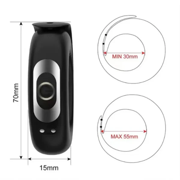 Penis Ring Vibrator Adjustable Vibrating Ring Delay Ejaculation Enlargement Erection Masturbator Adult Sex Toy For Men
