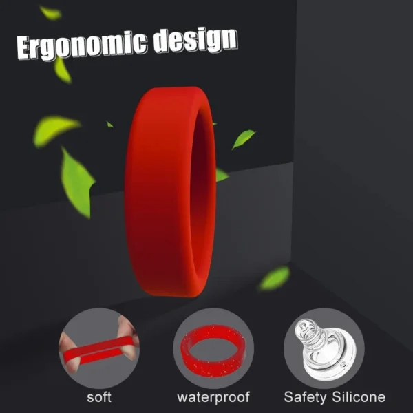Men Penis Ring Silicone Cock Rings Male Lock Ejaculation Scrotal Ball Stretcher anillo hombre Cockring Sex Toys For Men