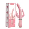 LicklIp 3 In 1 Dildo Rabbit Vibrator Tongue Licking Double Rod Masturbation Anal Clit Vibrator Sex Toys for Women