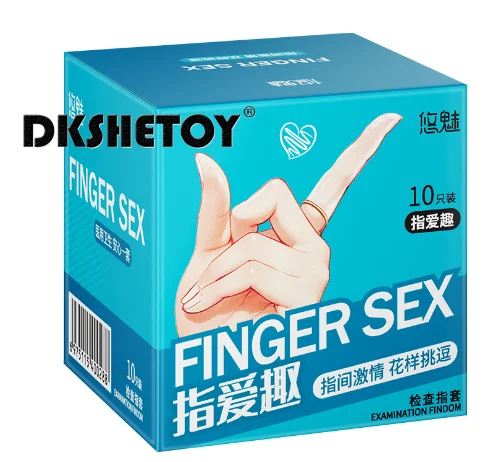 10pcs Finger Sleeve Masturbation Reusable G-spot Condom Sex Toys Stimulation Vagina Clitoris Flirting Super Thin Adult Supplies