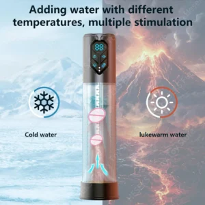 HESEKS Vacuum Sucking Electric Penis Pump Air Water Penis Extender Dick Training Automatic Male Masturbator Sex Toy for Men 18+
