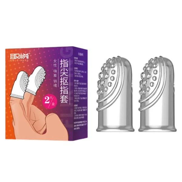 G-spot Clitoris Stimulation Adult Sex Toys Les Finger Condom Reusable Masturbation Sex Game Erotic Product Dotted Finger Sleeves
