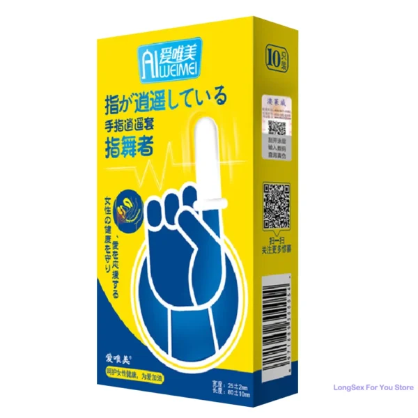 reusable condom Finger Sleeve Vaginal Massager female Masturbation G spot Stimulator Clitoris Stimulator Sex Toys for couples
