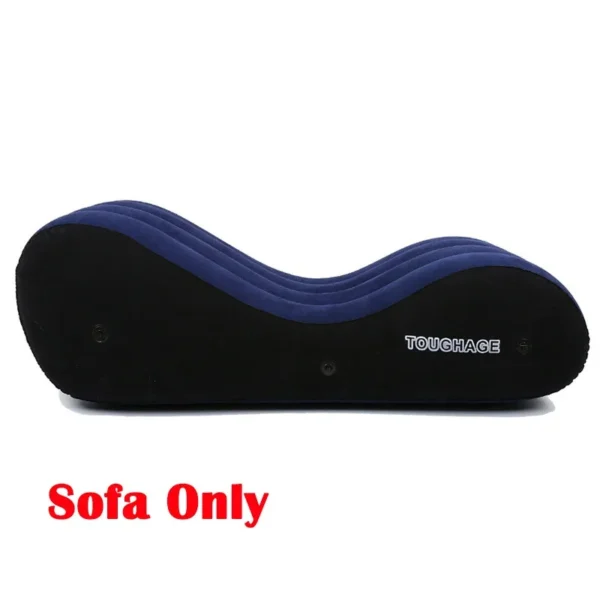 Sex Love Pillow Inflatable Sofa Bed Air Cushion Yoga Chaise Lounge Relax Chair Portable Lounger Position Aid Flocking Furniture