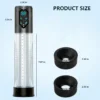 HESEKS Vacuum Sucking Electric Penis Pump Air Water Penis Extender Dick Training Automatic Male Masturbator Sex Toy for Men 18+