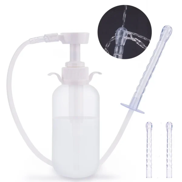 300/600ML Reusable Vagina Irrigator Syringe Anal Cleaner Enemator Vaginal Washing Device Kit Female Vaginal Enema Douche Shower