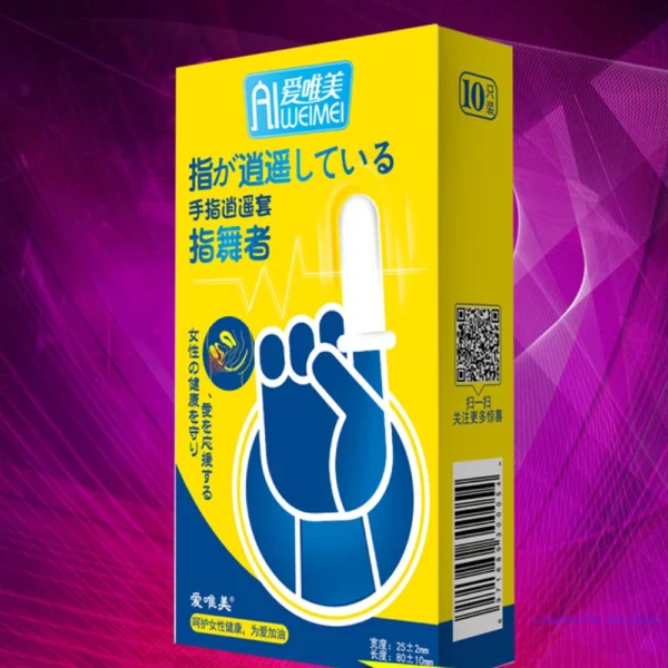 reusable condom Finger Sleeve Vaginal Massager female Masturbation G spot Stimulator Clitoris Stimulator Sex Toys for couples