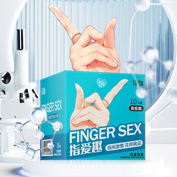 reusable condom Finger Sleeve Vaginal Massager female Masturbation G spot Stimulator Clitoris Stimulator Sex Toys for couples