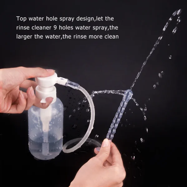 300/600ML Reusable Vagina Irrigator Syringe Anal Cleaner Enemator Vaginal Washing Device Kit Female Vaginal Enema Douche Shower
