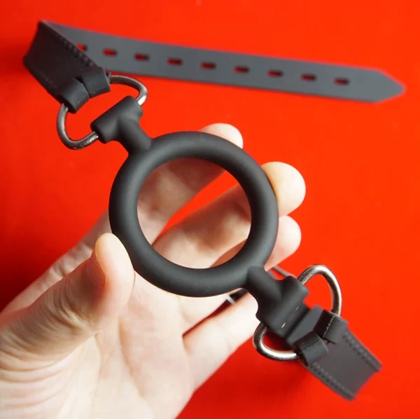 Medical Silicone Mouth Gags,BDSM Ring Gags,Sex Toys for Couples,Adult Games,Submissive Role Play,Bondage Restraints