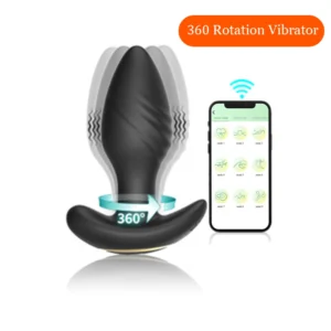 360 Rotation Butt Plug Vibrator for Adult App Control Vibrating Anal Plug Adult Sex Toys for Men Prostate Massager Women Sex Toy