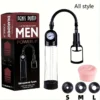 Penis Pump Voor Male Vacuum Blowjob Sucking Trainer Big Dick Erection Enhancement Extender Masturbator Adult Sex Toys for Men