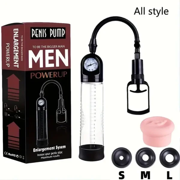 Penis Pump Voor Male Vacuum Blowjob Sucking Trainer Big Dick Erection Enhancement Extender Masturbator Adult Sex Toys for Men