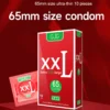 10pcs 65mm XXL Condoms Adults Toys For Men Long Sex Delay Ejaculation Super Thin Condoms G Spot Stimulation Penis Sleeve SexShop