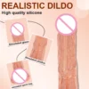 Telescopic Vibrating Thrusting Realistic Dildo Heated Penis Female G-spot Vagina Anal Massager Masturbator With Suction Cup 18+