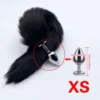 4 Sises Fox Tail Anal Plug Role-playing Prostate Massager Anus Training Dog Tail Butt Plug Dildo Adult Toys for Couple Women Men