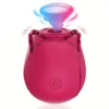 Rose Shape Vagina Sucking Vibrator Intimate Good Nipple Sucker Oral Licking Clitoris Stimulation Powerful Sex Toys for Women
