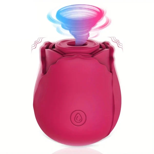 Rose Shape Vagina Sucking Vibrator Intimate Good Nipple Sucker Oral Licking Clitoris Stimulation Powerful Sex Toys for Women