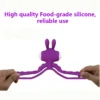 Dual Vibrating Cock Ring Dick Penis Ring Cockring Soft Silicone Adult Sex Toys for Men for Couples Enhancing Harder Erection