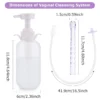 300/600ML Reusable Vagina Irrigator Syringe Anal Cleaner Enemator Vaginal Washing Device Kit Female Vaginal Enema Douche Shower