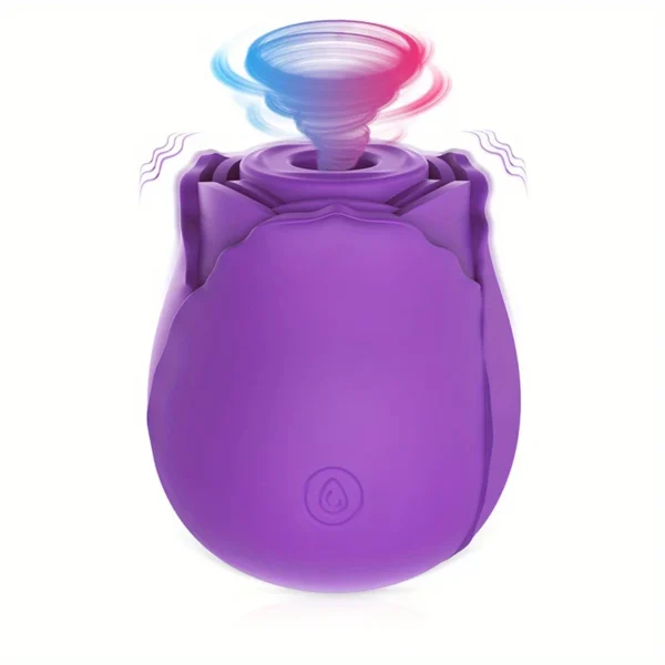 Rose Shape Vagina Sucking Vibrator Intimate Good Nipple Sucker Oral Licking Clitoris Stimulation Powerful Sex Toys for Women