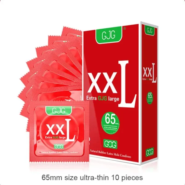 10pcs 65mm XXL Condoms Adults Toys For Men Long Sex Delay Ejaculation Super Thin Condoms G Spot Stimulation Penis Sleeve SexShop
