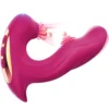 Kushor 3 in 1 Clitoral Sucking Vibrator Female For Women Clit Clitoris Sucker Tongue Licking Dildo Adults Goods Sex Toys Female