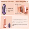 Telescopic Vibrating Thrusting Realistic Dildo Heated Penis Female G-spot Vagina Anal Massager Masturbator With Suction Cup 18+