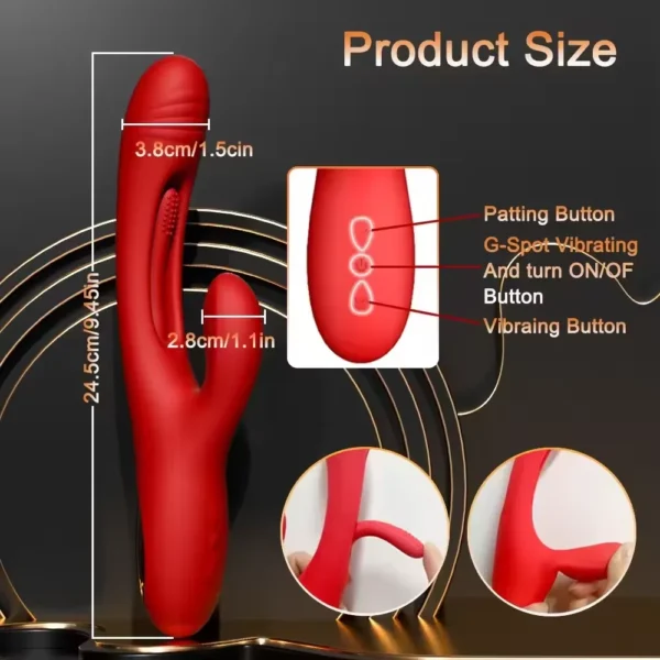 Powerful Tapping Flapping Clit Sucker Stimulator Vibrator for Women Rabbit Sucking Clitoris Vibrators Sex Toy Woman Female Adult