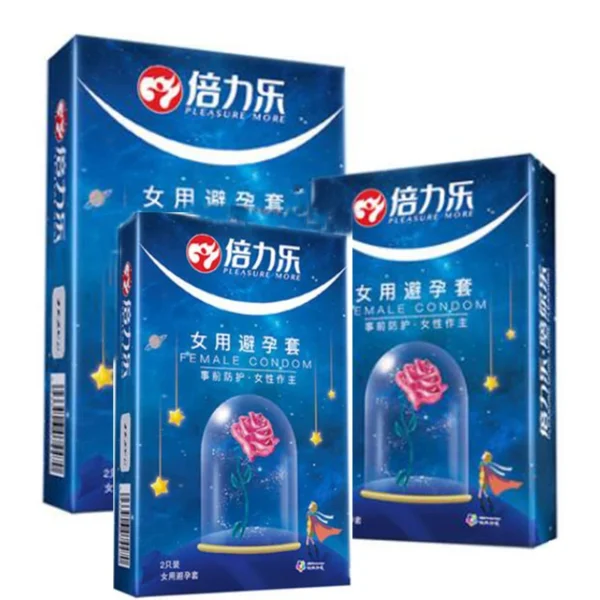 Wholesales female condoms for women wearing Orgasm Condom Beilile Contraceptive Condoms Penis Cock Sleeve For Adults 18+