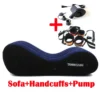 Sex Love Pillow Inflatable Sofa Bed Air Cushion Yoga Chaise Lounge Relax Chair Portable Lounger Position Aid Flocking Furniture