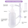 300/600ML Reusable Vagina Irrigator Syringe Anal Cleaner Enemator Vaginal Washing Device Kit Female Vaginal Enema Douche Shower